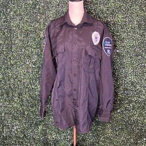NWOT Security Black Uniform Dress Shirt New Size Small (14-14.5)